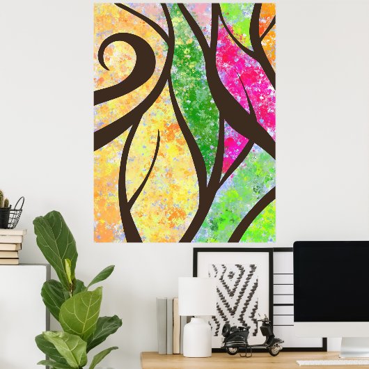 Poster Arbres (Bureau à domicile)