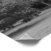 Poster Arbres à Bute Park, Cardiff - BW (Coin)