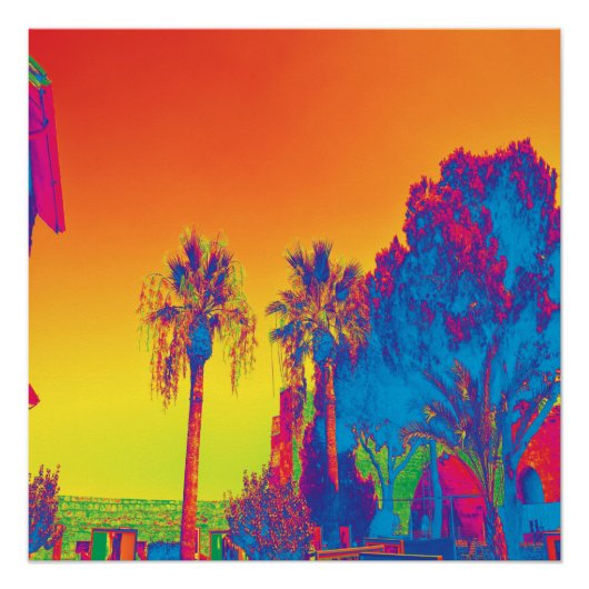 Poster Arbres à Chypre (Devant)