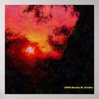 Poster Arbres à Evensong