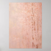 Poster Arbres Abstraits en fleurs roses (Devant)