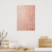 Poster Arbres Abstraits en fleurs roses (Cuisine)
