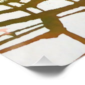 Poster Arbres Abstraits Peinture Paysage Art (Coin)