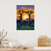 Poster Arbres Baobabs Africains (Cuisine)