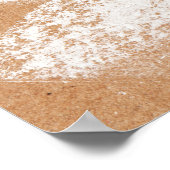 Poster Arbres blancs décoratifs. Branches d'hiver. Un man (Coin)