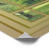 Poster arbres dans la fenêtre du parc (Coin)