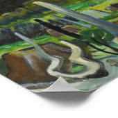 Poster Arbres dans le ciel, 1939 par Emily Carr (Coin)