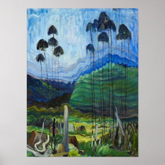 Poster Arbres dans le ciel, 1939 par Emily Carr (Devant)