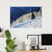 Poster Arbres d'argent (Bureau à domicile)