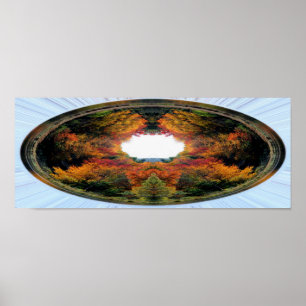 Poster Arbres d'automne Art photo Abstrait