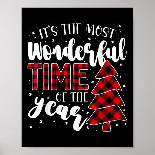 Poster Arbres de Noël C'est le moment le plus merveilleux (Devant)