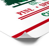 Poster Arbres de Noël frais de ferme - Couper et transpor (Coin)