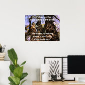 Poster - Arbres de sagesse avec Citation finale (Bureau à domicile)