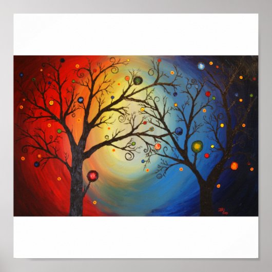 Poster Arbres de vie (Devant)