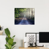 Poster Arbres d'été recouvrant la route de Dirt (Bureau à domicile)