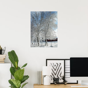 Poster Arbres d'hiver