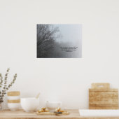 Poster Arbres d'hiver dans le brouillard - Citation de Kh (Cuisine)