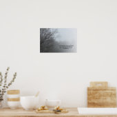 Poster Arbres d'hiver dans le brouillard - Citation de Kh (Cuisine)