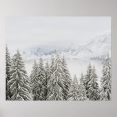 Poster Arbres en hiver (Devant)