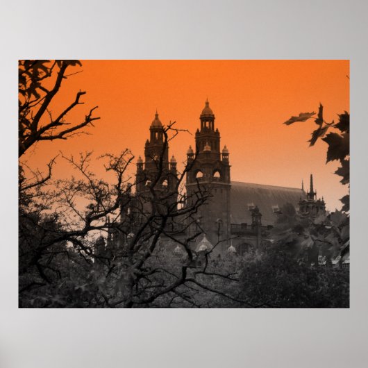 Poster Arbres et arches (Devant)