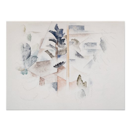 Poster Arbres et architecture des Bermudes par Charles De (Devant)