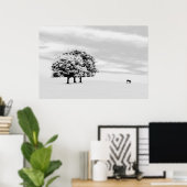 Poster arbres et chevaux (Bureau à domicile)