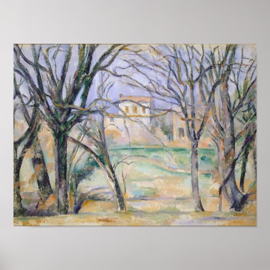 Poster Arbres et maisons, 1885-86 (Devant)