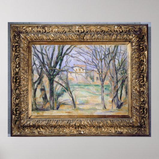 Poster Arbres et maisons, 1885-86 (Devant)