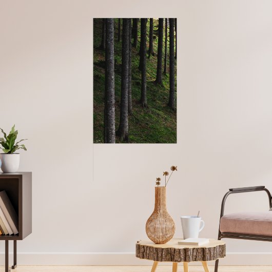Poster Arbres et mousse verte (Salon 3)