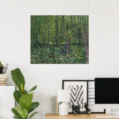 Poster Arbres et sous-bois par Vincent Van Gogh (Bureau à domicile)