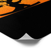 Poster Arbres japonais Zen Bouddhiste Orange Sunset Bonsa (Coin)