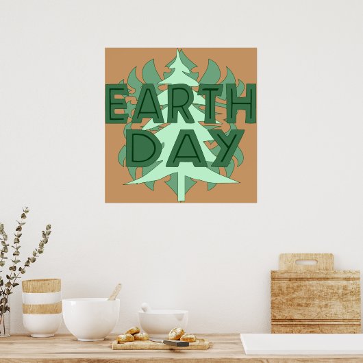 Poster Arbres jours des terres (Cuisine)