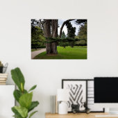 Poster arbres jumeaux (Bureau à domicile)