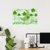 Poster Arbres musicaux (Bureau à domicile)