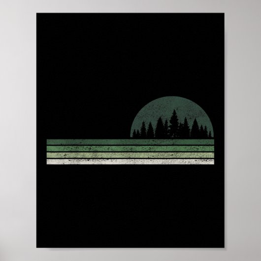 Poster Arbres naturels forestiers Protection De l'environ (Devant)