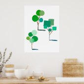 Poster Arbres nets (Cuisine)