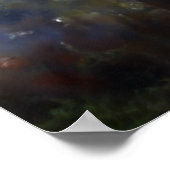 Poster arbres peints abstrait (Coin)