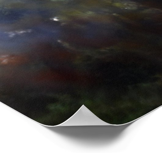 Poster arbres peints abstrait (Coin)