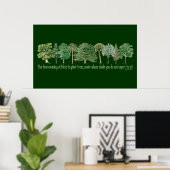 Poster Arbres plantes (Bureau à domicile)