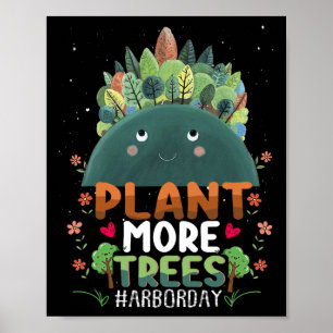 Poster Arbres plantes Arbre Hugger Jour des terres Arbor