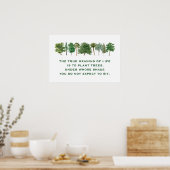 Poster Arbres plantes Signification de la vie De l'enviro (Cuisine)