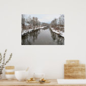 Poster Arbres se reflétant dans la rivière (Cuisine)