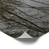Poster Arbres se reflétant dans la rivière (Coin)