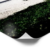 Poster Arbres sur la plage, Santos, Brésil (Coin)