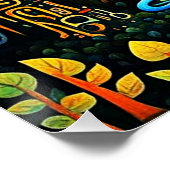 Poster Arbres totems (Coin)