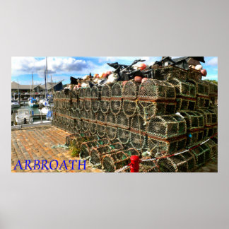 Poster Arbroath Harbour & Marina, Écosse