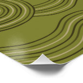 Poster Arbuste d'art autochtone (Coin)