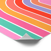 Poster Arc-arc rose (Coin)