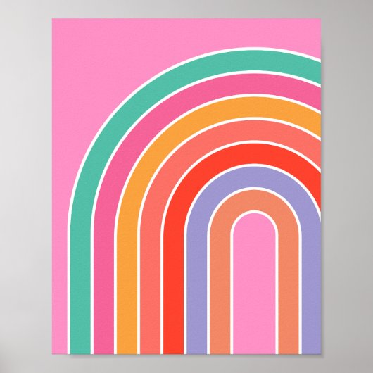Poster Arc-arc rose (Devant)