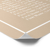 Poster Arc beige minimal joint de christianisme (Coin)